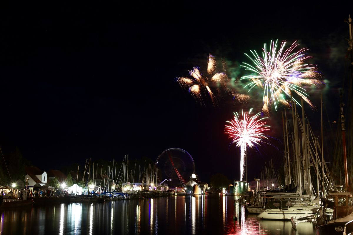 Feuerwerk beim Fischerfest Gaffelrigg 2019