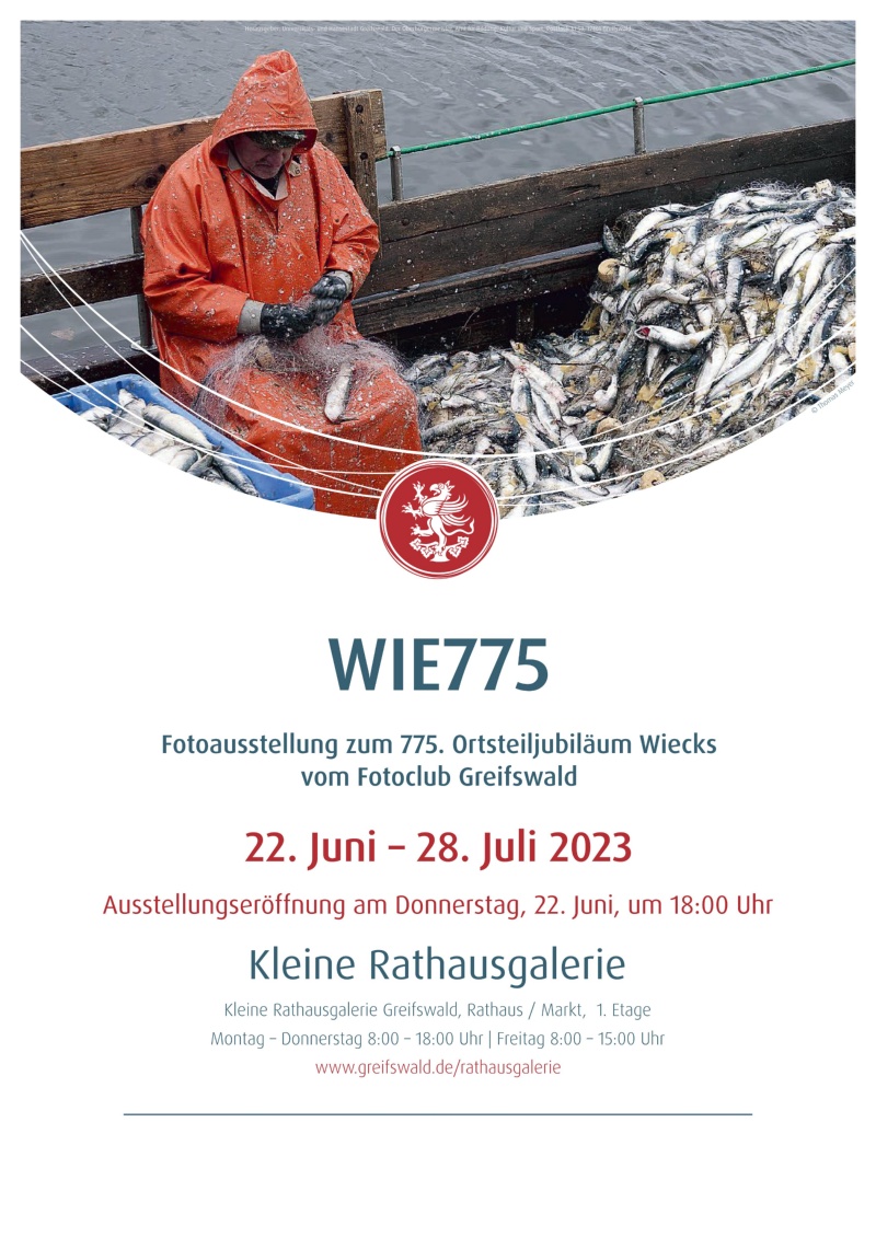 Plakat zur Ausstellung "WIE775"