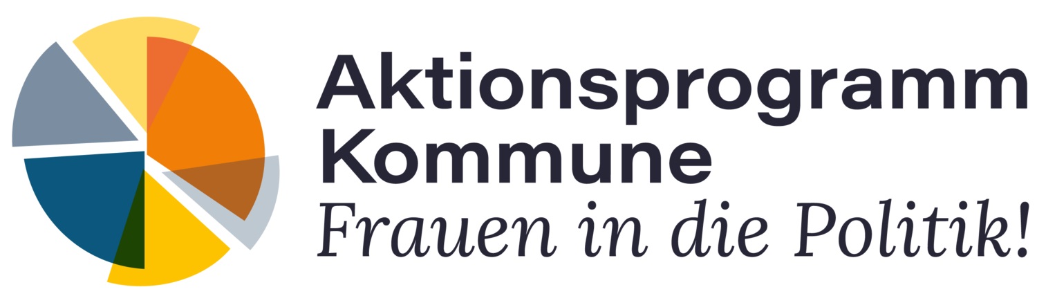 Logo vom Aktionsprogramm Kommune - Frauen in die Politik