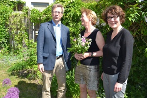 OB Dr. Fassbinder und Anett Hauswald verabschieden Angelika Spiecker, Foto Pressestelle (22)