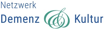 Logo des Greifswalder Netzwerkes Demenz und Kultur mit einem verschnörkelten &-Zeichen