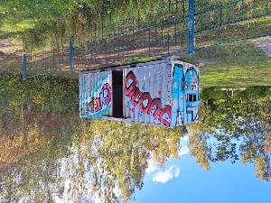 Graffitifläche Jugendcontainer