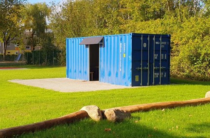 Jugendcontainer Sporthalle 3