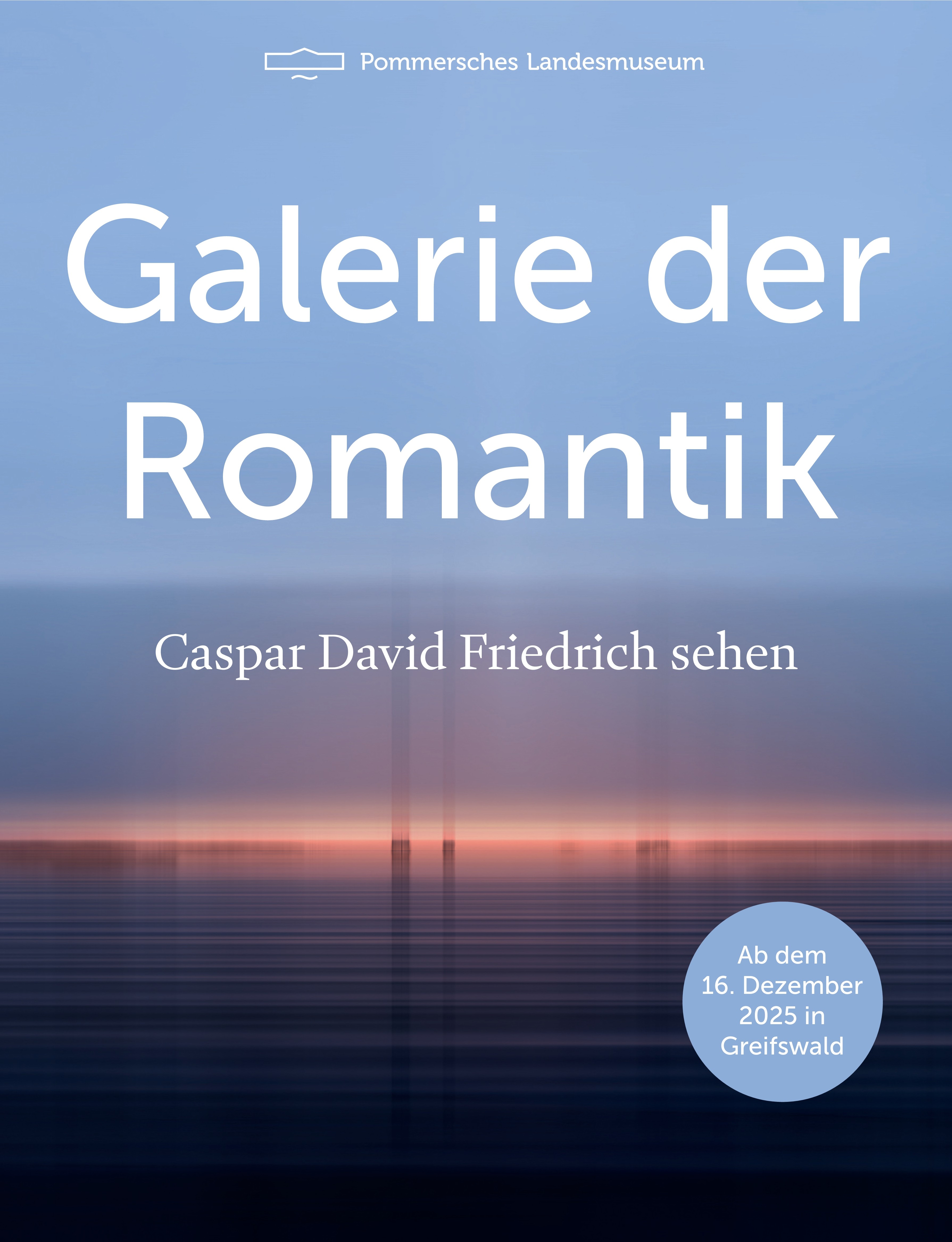 Werbeplakat für die Galerie der Romantik