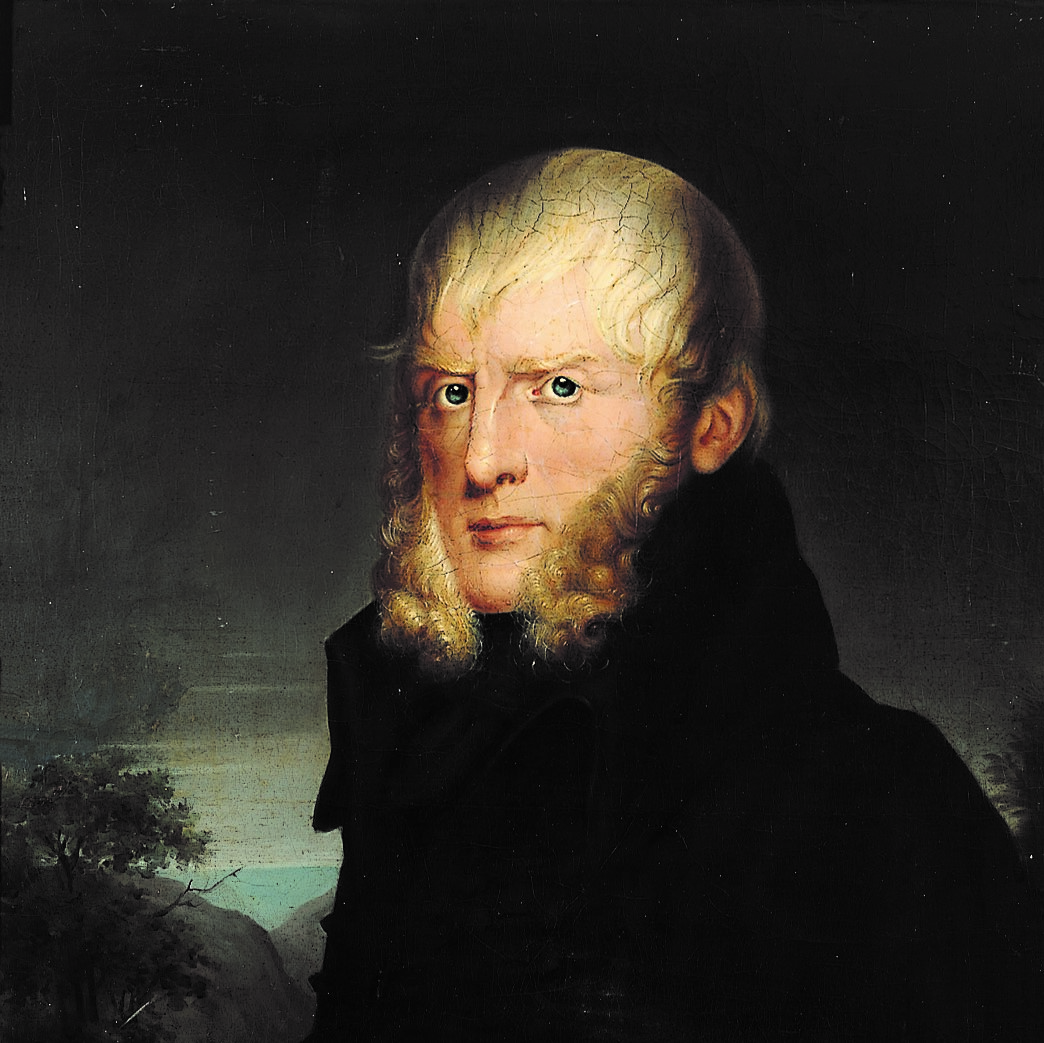 Portrait vom berühmten Maler der Romantik Caspar David Friedrich