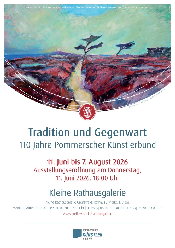Plakatmotiv Jubiläumsausstellung 110 Jahre Pommerscher Künstlerbund © Manfred Prinz © Manfred Prinz Bild
