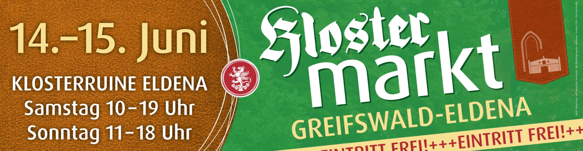 Banner Klostermarkt 2025 © UHGW © UHGW Bild