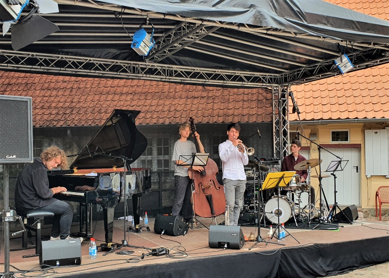 Eldenaer Jazz Evenings 2021, Tobias Altripp Trio feat. Gabriel Rosenbach, Foto: UHGW - Abteilung Kultur
