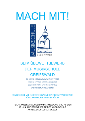 Musikschule Greifswald Plakat_Uebewettbewerb