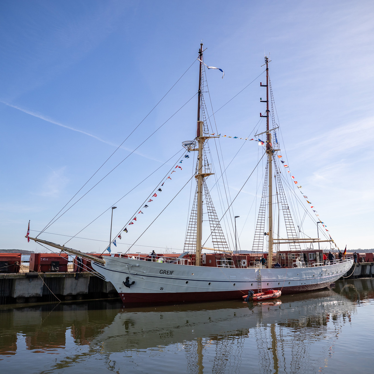 Segelschulschiff GREIF in der Volkswerft Stralsund