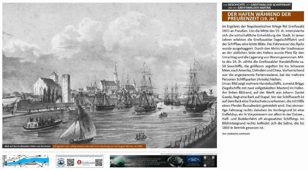 Der Hafen während der Preußenzeit (19. JH.) - © STAG UHGW Der Hafen während der Preußenzeit (19. JH.)