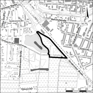 Übersichtsplan Bebauungsplan Nr. 114 - Verlängerte Scharnhorststraße - Satzung