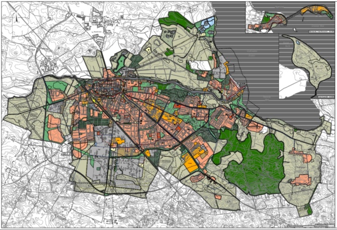 Uebersichtsplan Flaechennutzungsplan UHGW © Stadtbauamt der Universitäts- und Hansestadt Greifswald Bild