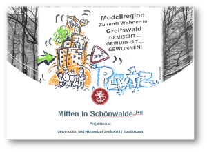 Titelseite Projektskizze Zukunft Wohnen „Mitten in Schönwalde“