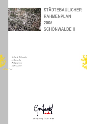 Städtebaulicher Rahmenplan Schönwalde II, Titelseite