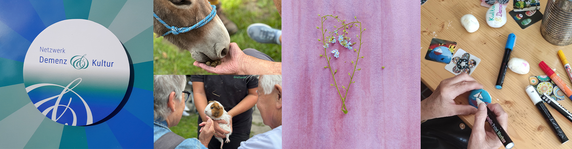 Collage © Universitäts- und Hansestadt Greifswald Collage Netzwerk Demenz & Kultur