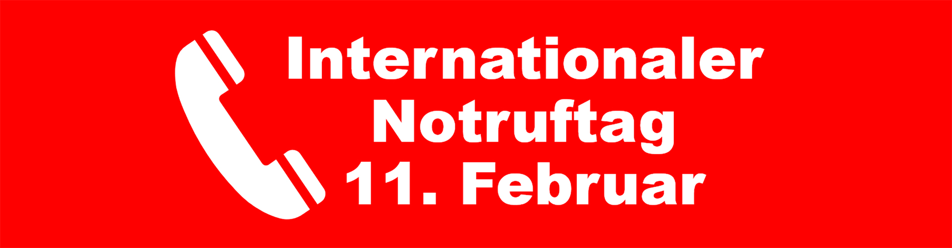 Banner Internationaler Notruftag - &copy; Feuerwehr Greifswald
