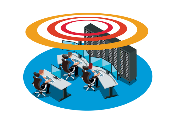 Leitstelle BBK © BBK grafische Darstellung einer Leitstelle