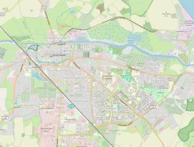 Übersichtskarte Greifswald - © OpenStreetMap Übersichtskarte Greifswald