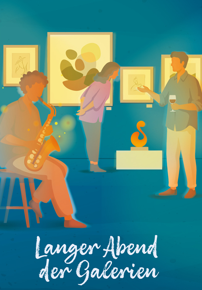 Grafik Langer Abend der Galerien