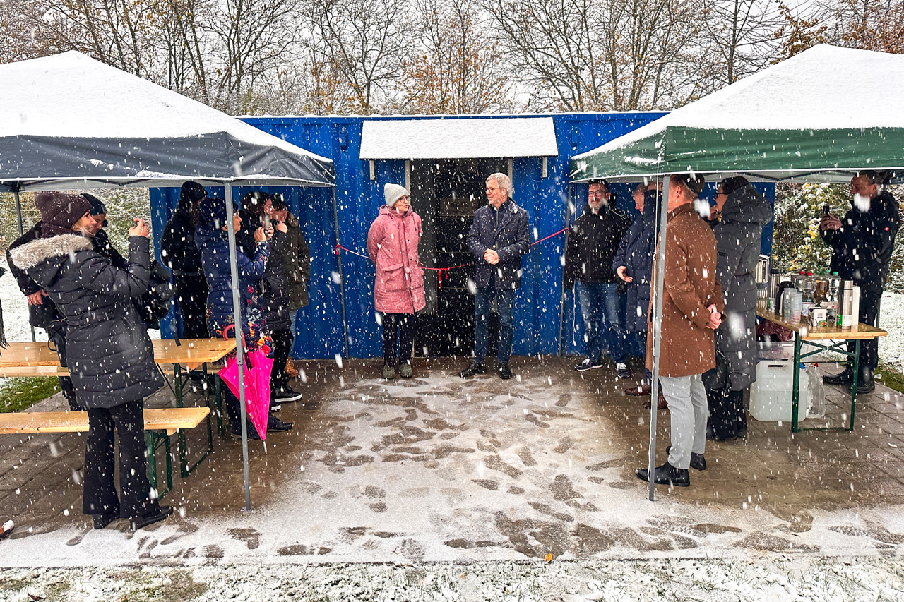 Eröffnung des Jugendcontainers im Stadtteil Schönwalde II
