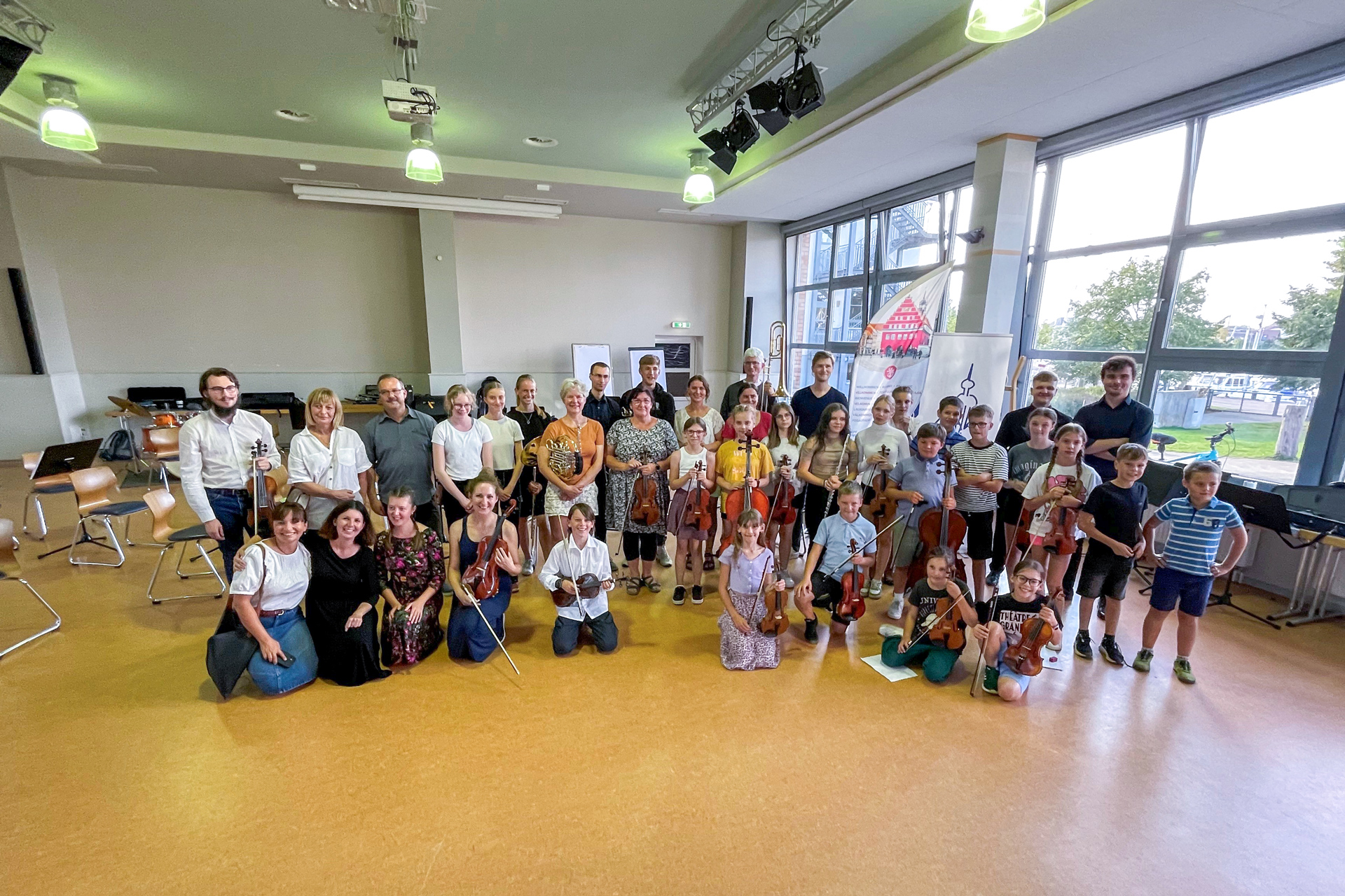 Gruppenbild im Projekt Musik beGREIFen