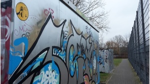 Legale Graffiti am Dubnaring Sportplatz