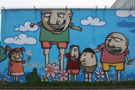 legale Graffiti an Sporthalle III 2