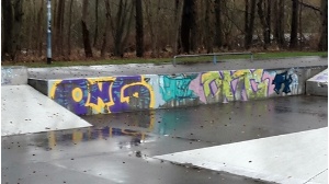 Legale Graffitifläche Scaterbahn