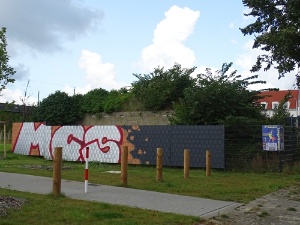 Legale Graffitiwand Bahnhofstraße