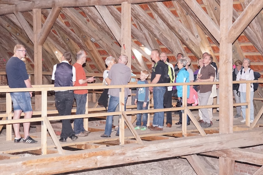Führung durch den Dachstuhl von St. Marien - © Steafan Kaiser Führung durch den Dachstuhl von St. Marien