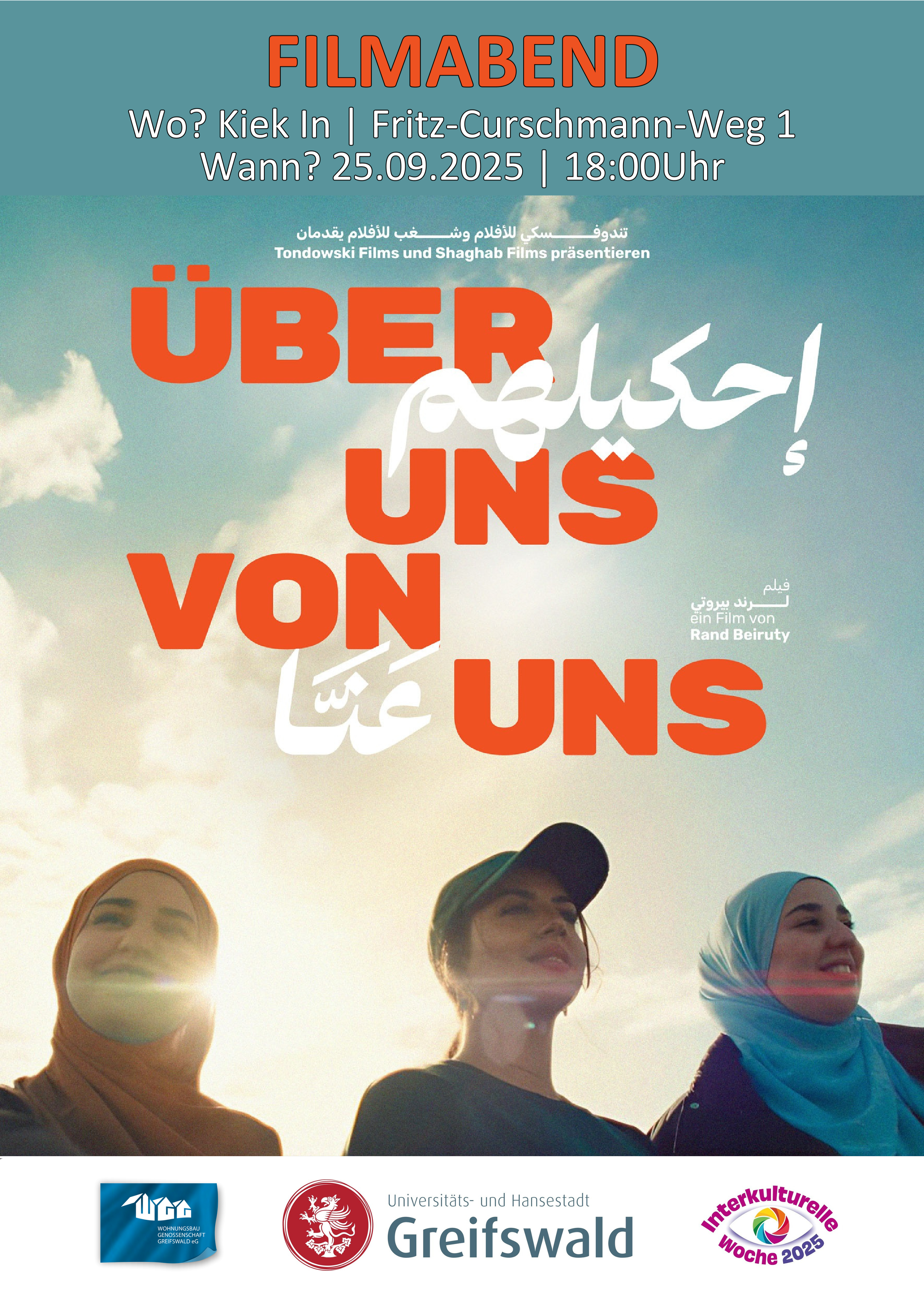 Filmabend "Über uns von uns" am Do., 25.09. um 18:00 Uhr im Kiek In im Fritz-Curschmann-Weg 1, Eintritt frei