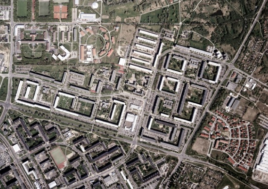 Rahmenplan Schönwalde II © Stadtbauamt der Universitäts- und Hansestadt Greifswald Älteres Luftbild von Schönwalde II