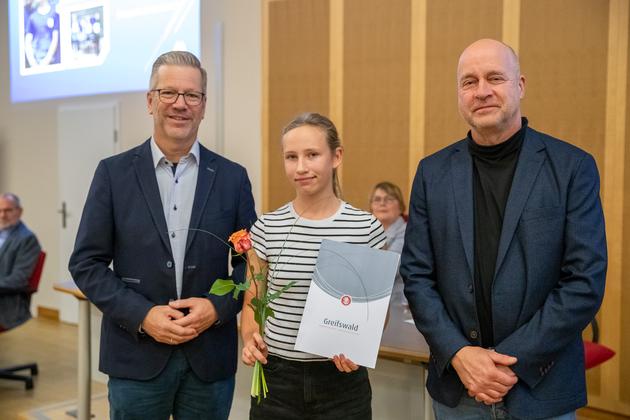 Dr. Stefan Fassbinder, Finja Mahner und Tobias Nagel