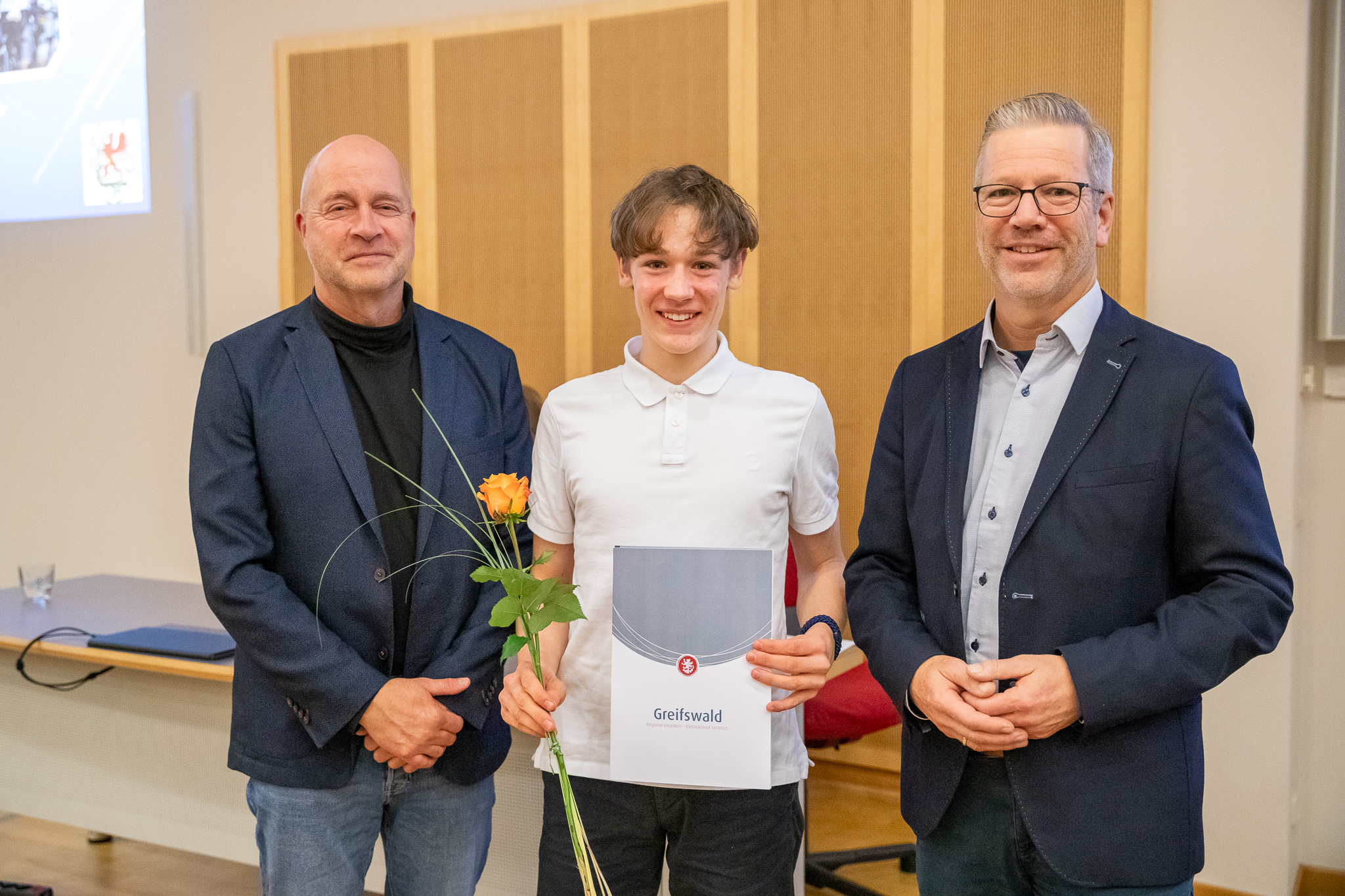 Tobias Nagel, Jasper Carls und Dr. Stefan Fassbinder