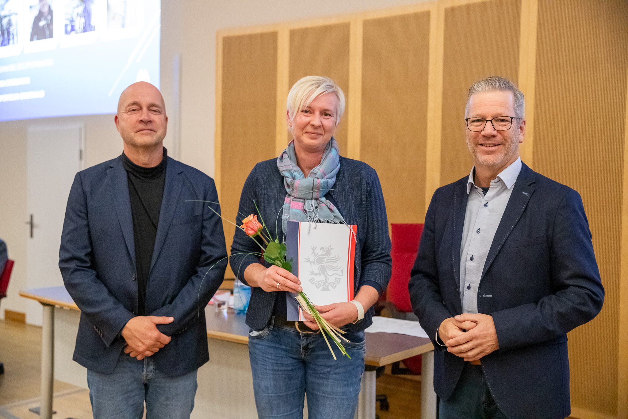 Tobias Nagel, Katrin Stegemann und Dr. Stefan Fassbinder