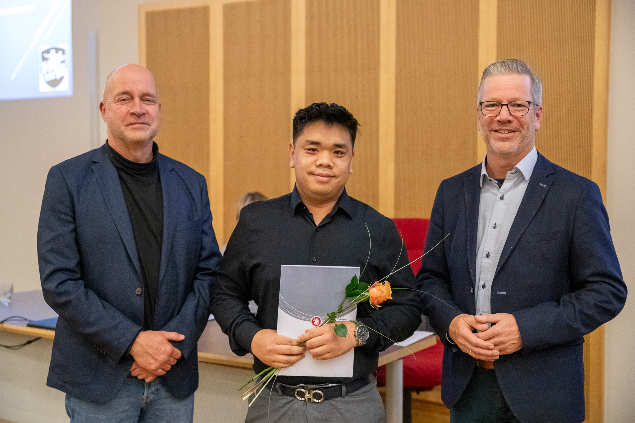 Tobias Nagel, Manh Dao Duc und Dr. Stefan Fassbinder