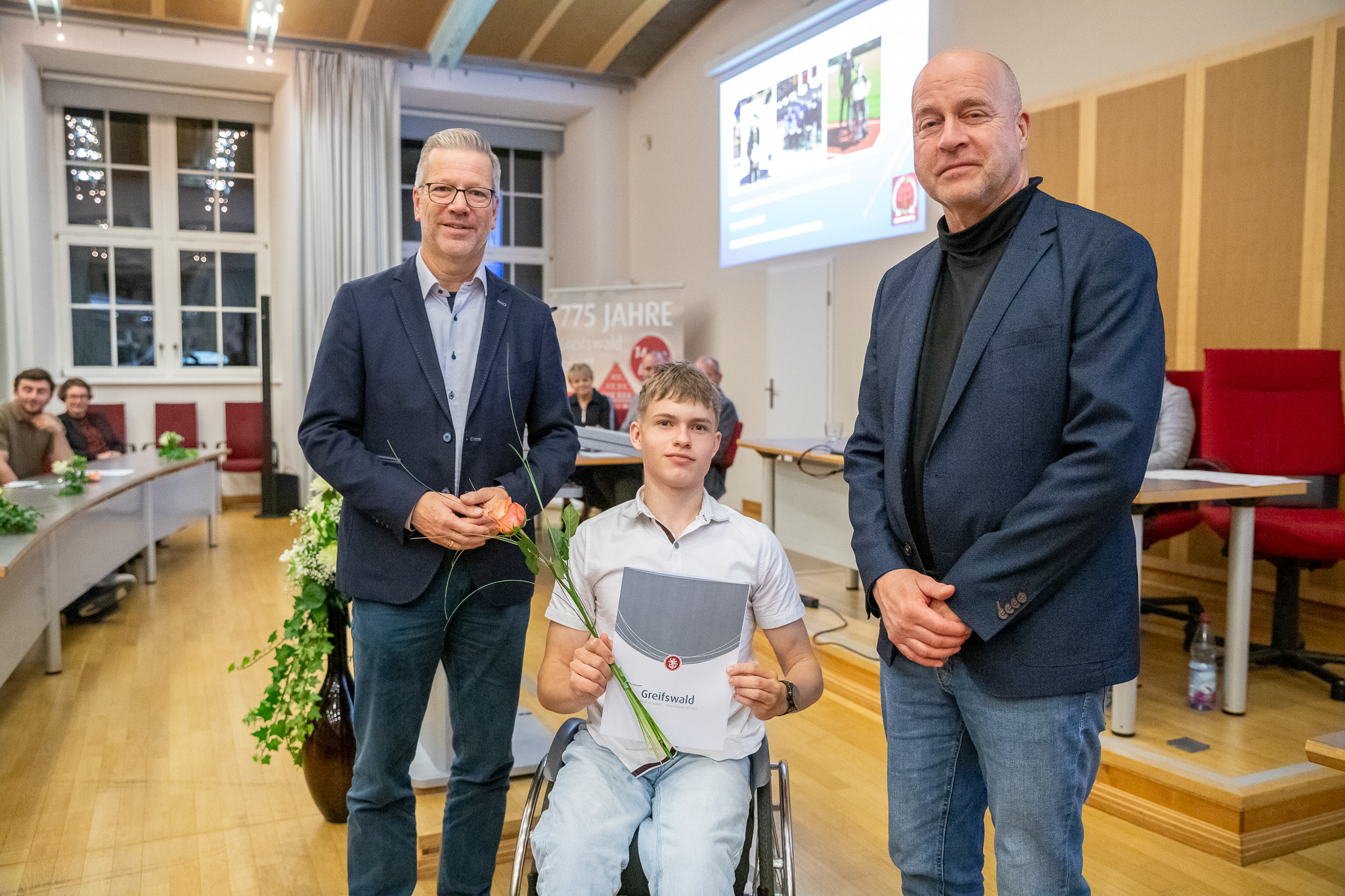 Dr. Stefan Fassbinder, Tim Weichbrodt und Tobias Nagel
