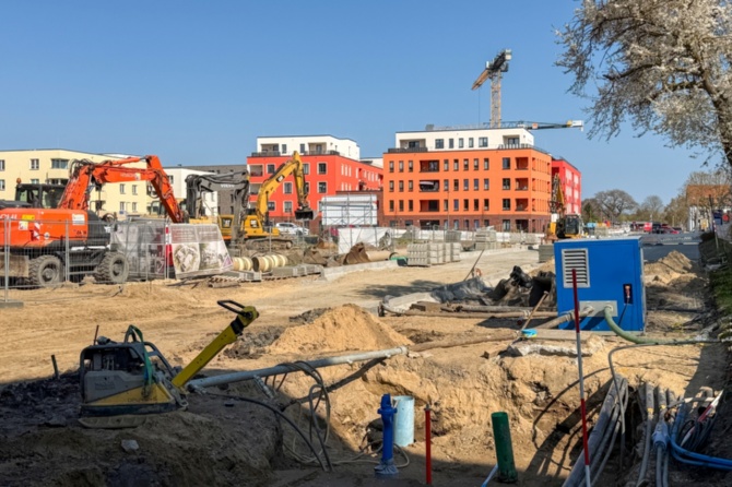 Baufortschritt Straße An den Wurthen April 2026 Bild