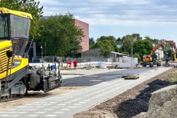 André Gschweng Baufortschritt in der Straße An den Wurthen im Juni 2025