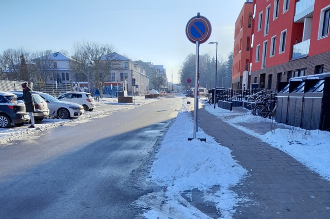 Baufortschritt Straße An den Wurthen - Januar 2026 © Tiefbau- und Grünflächenamt Straße An den Wurthen im Januar 2026