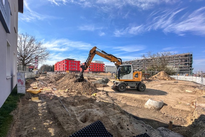 Bautagebuch April Straße An den Wurthen (c) André Gschweng Bild