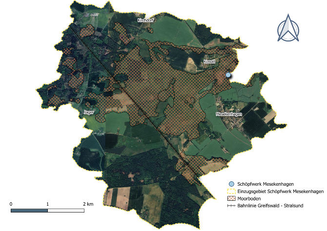 Übersicht Mesekenhagen © Carmen Wassong Übersicht Schöpfwerkpolder Mesekenhagen mit Moorböden.