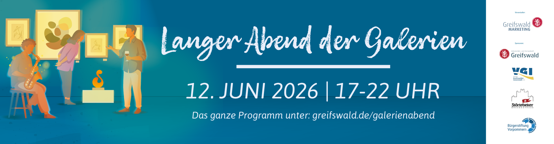 Banner zum Langen Abend der Galerien 2026
