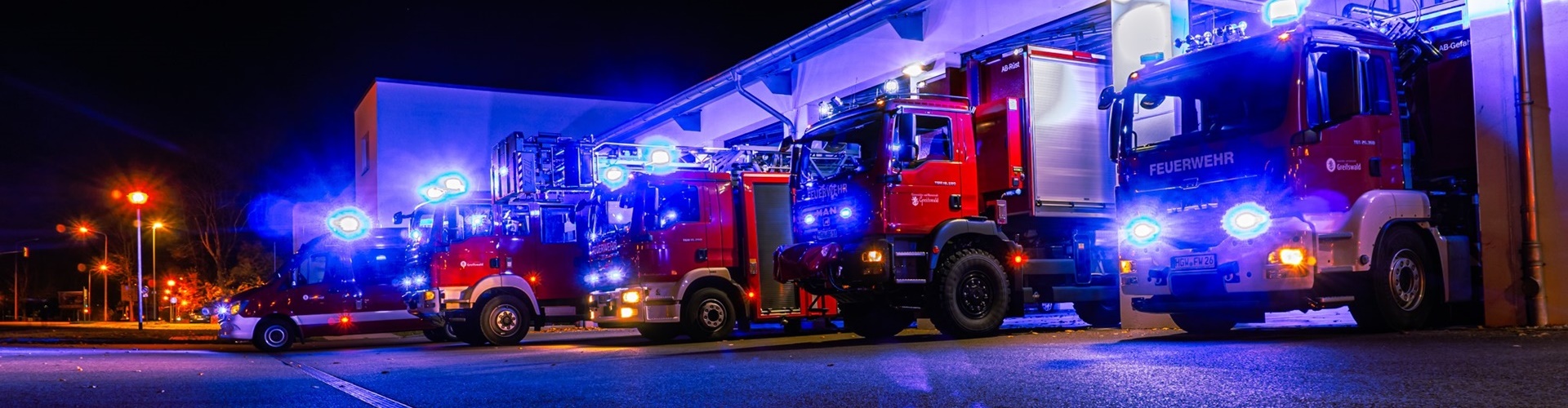 Fahrzeuge der Berufsfeuerwehr Greifswald