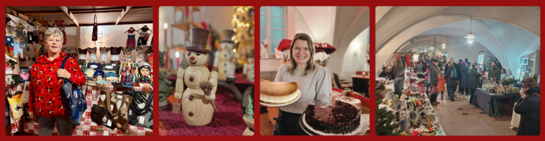 An den Weihnachtswochenenden ist Kunsthandwerkermarkt im Rathauskeller. 