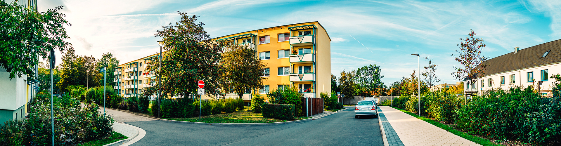 Wohnblock im Greifswalder Ostseeviertel