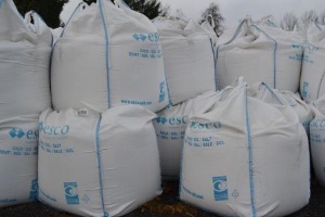 mit Salz gefüllte Big Bags für den Winterdienst