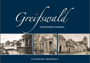Cover des Bildbandes Greifswald in historischen Ansichten