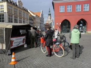 Fahrradcodierung auf dem Marktplatz